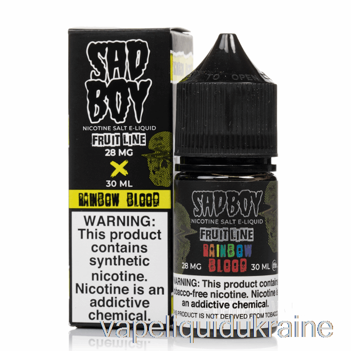 Vape Liquid Ukraine Rainbow Blood - Sadboy Salts - 30mL 28mg